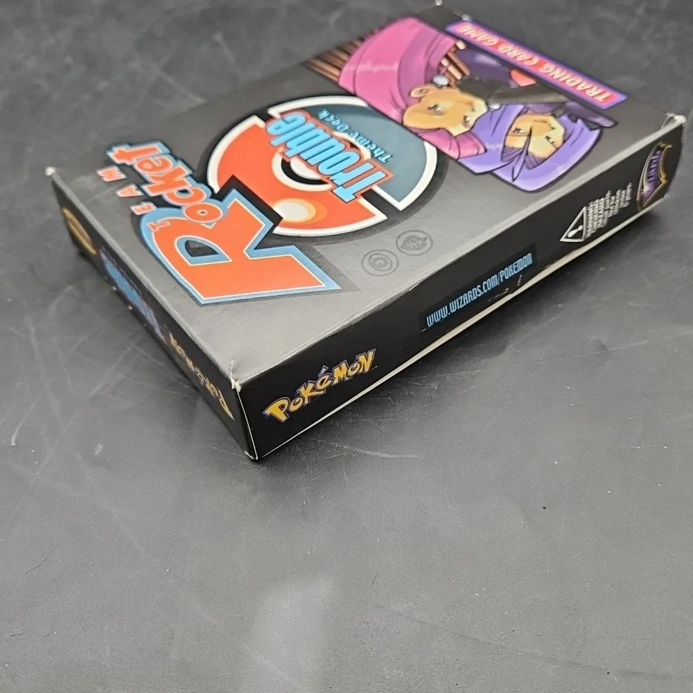 Pokemon WOTC Team Rocket Trouble Theme Deck Empty Box NO CARDS